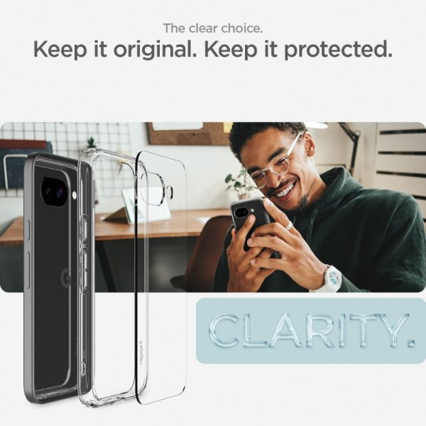 Google Pixel 9A Ultra Hybrid vāciņš - caurspīdīgs