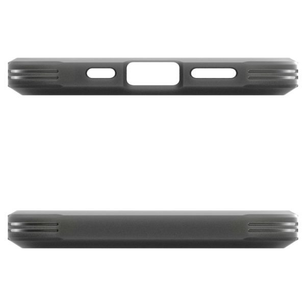 iPhone 16e aizmugurējais vāciņš ar izturīgu MagSafe statīvu - dzidri pelēks