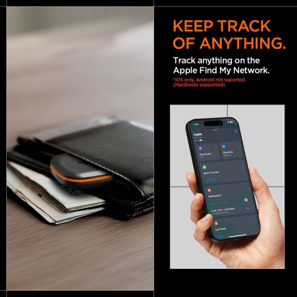 TagMe iOS ierīces meklētājs — melns
