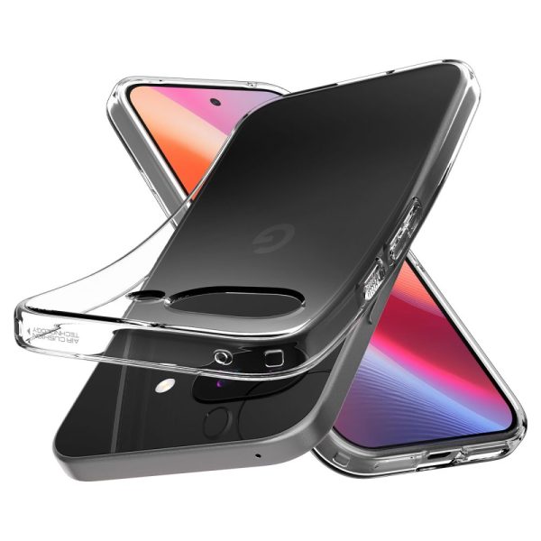 Google Pixrel 9A Crystal Flex vāciņš — caurspīdīgs