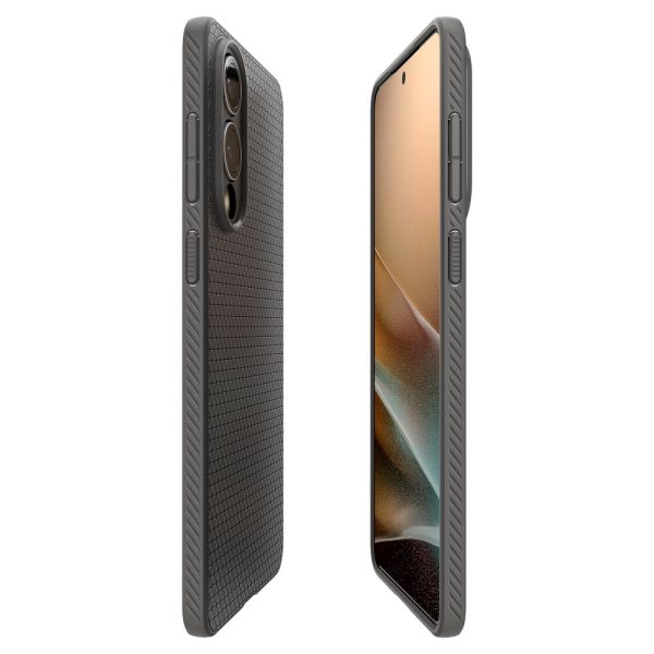 Samsung Galaxy S25 Edge Liquid Air aizsargvāciņš - pelēks