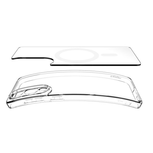Samsung Galaxy S25 Edge Ultra Hybrid Mag vāciņš ar MagSafe tehnoloģiju - caurspīdīgs