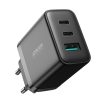Ātrais lādētājs 2x USB-C / 1x USB-A 32W melns