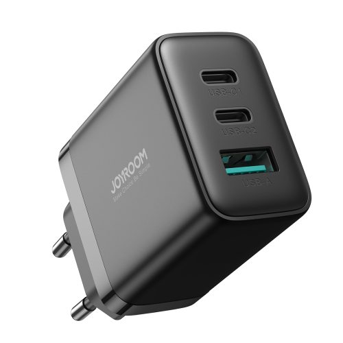 Ātrais lādētājs 2x USB-C / 1x USB-A 32W melns