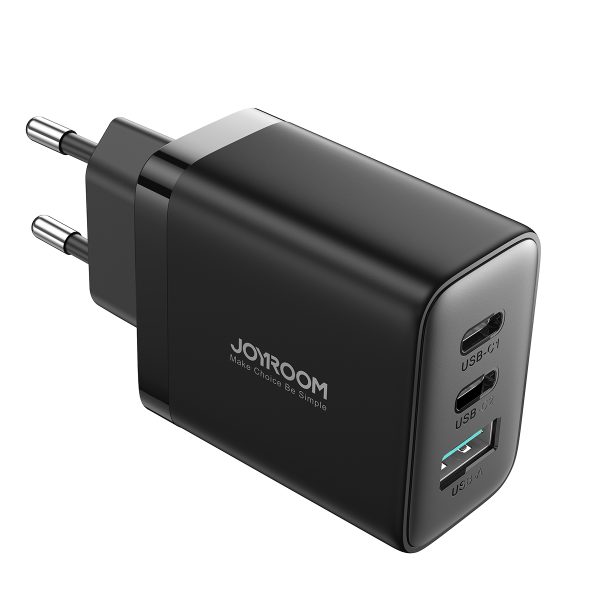 Ātrais lādētājs 2x USB-C / 1x USB-A 32W melns