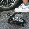 Kājas pumpis velosipēda, automašīnas motora bumba ar displeju, 11 stieņi - melna