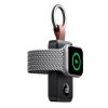 Kabatas lādētājs-atslēgu piekariņš 2000mAh 3W Apple Watch, melns