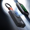 Kabatas lādētājs-atslēgu piekariņš 2000mAh 3W Apple Watch, melns