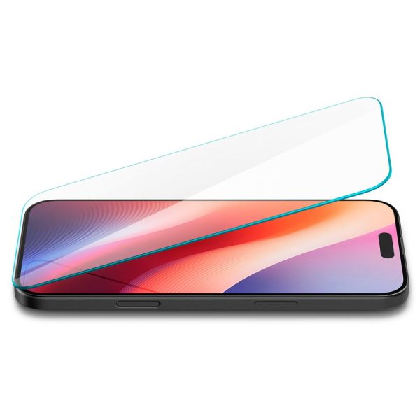 Rūdīta stikla ekrāna aizsargs iPhone 15/16 Glas.tR Slim