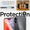 iPhone 16 Ultra Hybrid MagSafe oglekļa šķiedras aizsargvāciņš — caurspīdīgi pelēks