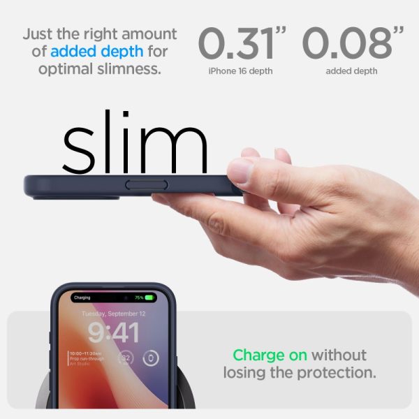 Aizsargvāciņš iPhone 16 Ultra Hybrid tālrunim - caurspīdīgs, zils