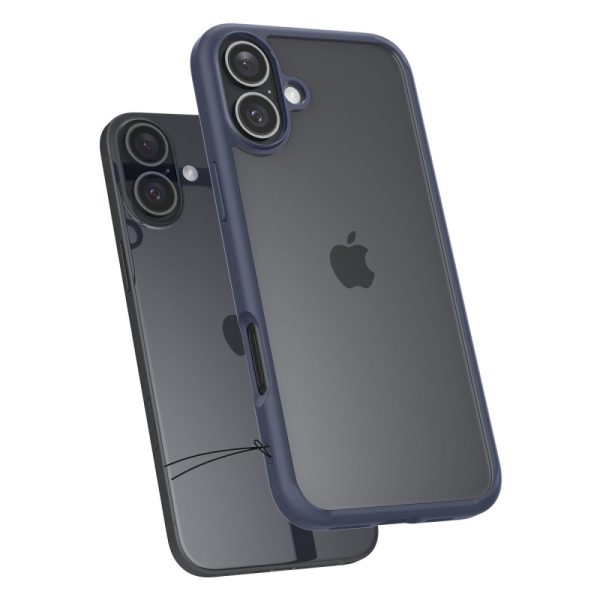 Aizsargvāciņš iPhone 16 Ultra Hybrid tālrunim - caurspīdīgs, zils