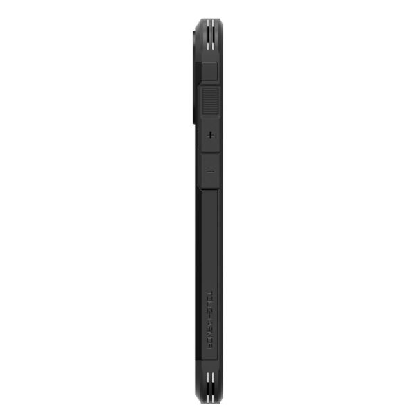 Izturīgs Armor MagSafe vāciņš ar statīvu iPhone 16 — melns