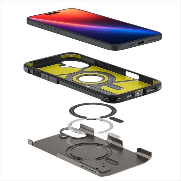 Izturīgs MagSafe vāciņš iPhone 16 — ierocis metālā