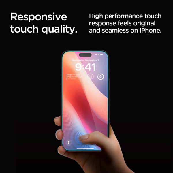 Rūdīts stikls iPhone 16 Pro Glas.tR EZ Fit Privacy - 2 gab.