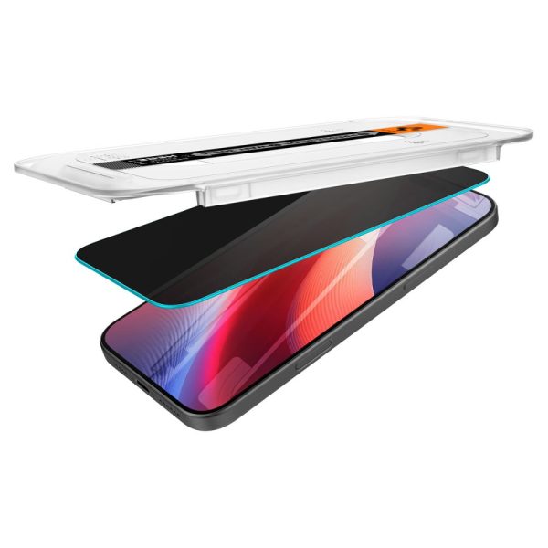 Rūdīts stikls iPhone 16 Pro Glas.tR EZ Fit Privacy - 2 gab.