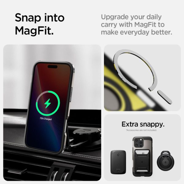 iPhone 16 Pro vāciņš ar izturīgu MagSafe pamatni — ierocis metālā