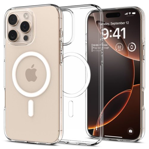 iPhone 16 Pro šķidro kristālu MagSafe vāciņš — caurspīdīgs
