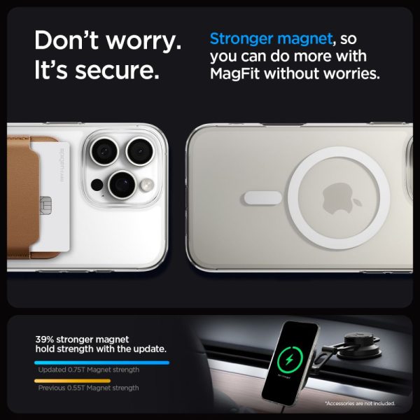 iPhone 16 Pro šķidro kristālu MagSafe vāciņš — caurspīdīgs