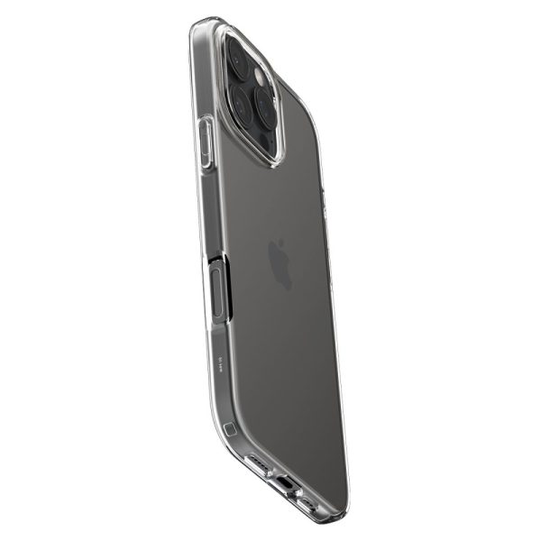 Šķidro kristālu vāciņš iPhone 16 Pro tālrunim - caurspīdīgs
