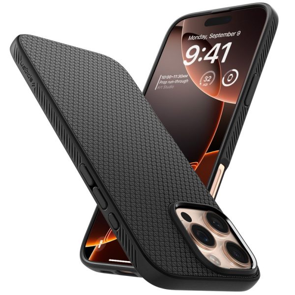 iPhone 16 Pro Liquid Air vāciņš - melns