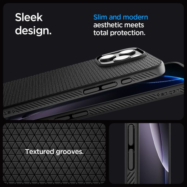 iPhone 16 Pro Liquid Air vāciņš - melns
