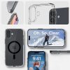 iPhone 16 Plus Ultra Hybrid Mag aizmugurējais vāciņš ar MagSafe tehnoloģiju — caurspīdīgs, melns