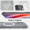 iPhone 16 Plus Ultra Hybrid Mag aizmugurējais vāciņš ar MagSafe tehnoloģiju — caurspīdīgi balts