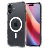 iPhone 16 Plus Ultra Hybrid Mag aizmugurējais vāciņš ar MagSafe tehnoloģiju — caurspīdīgi balts