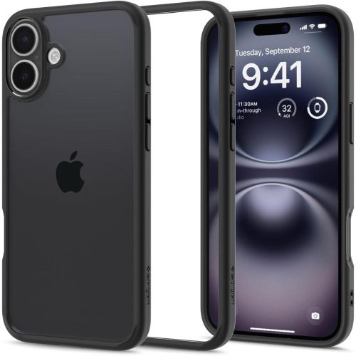 iPhone 16 Plus Ultra Hybrid aizmugurējais vāciņš - matēti melns