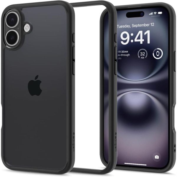 iPhone 16 Plus Ultra Hybrid aizmugurējais vāciņš - matēti melns