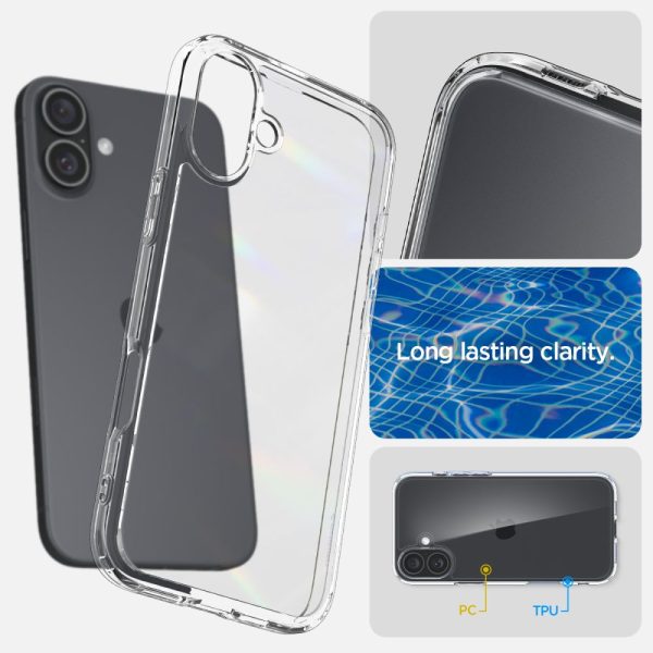 Aizsargvāciņš iPhone 16 Plus Ultra Hybrid - caurspīdīgs