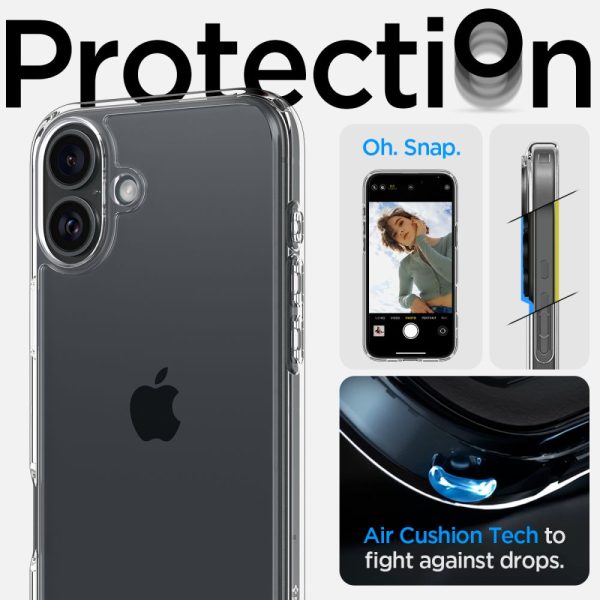 Aizsargvāciņš iPhone 16 Plus Ultra Hybrid - caurspīdīgs