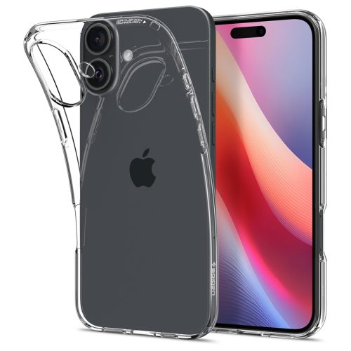 Šķidro kristālu iPhone 16 Plus aizsargvāciņš - caurspīdīgs