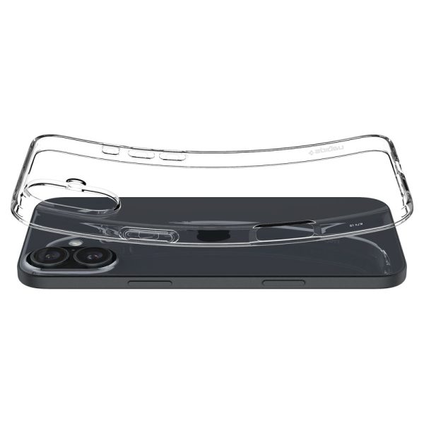 Šķidro kristālu iPhone 16 Plus aizsargvāciņš - caurspīdīgs