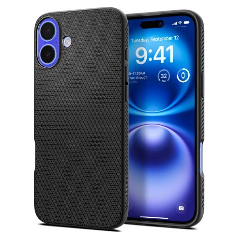 Aizsargvāciņš iPhone 16 Plus Liquid Air - melns