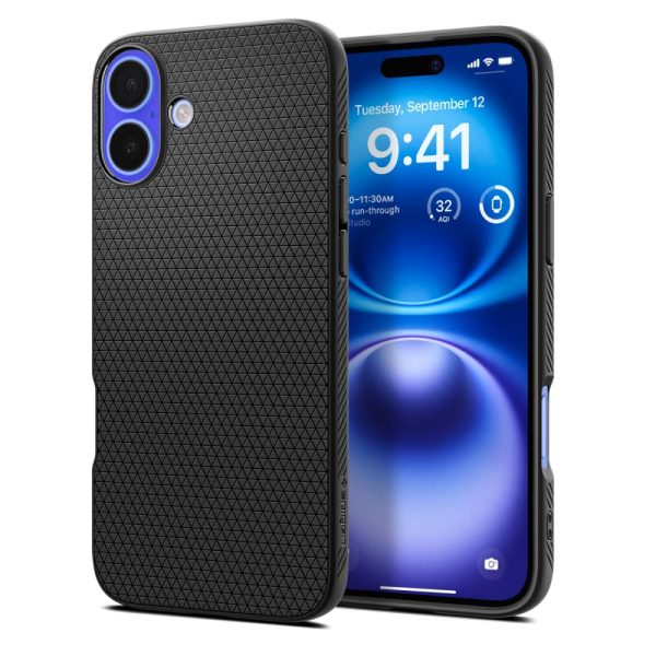 Aizsargvāciņš iPhone 16 Plus Liquid Air - melns