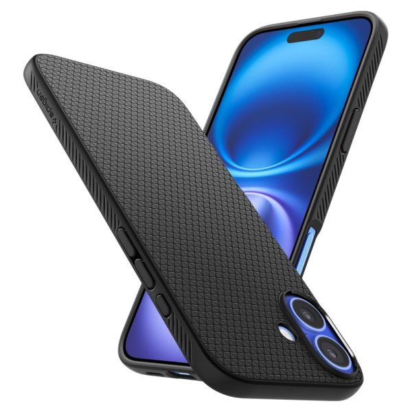 Aizsargvāciņš iPhone 16 Plus Liquid Air - melns