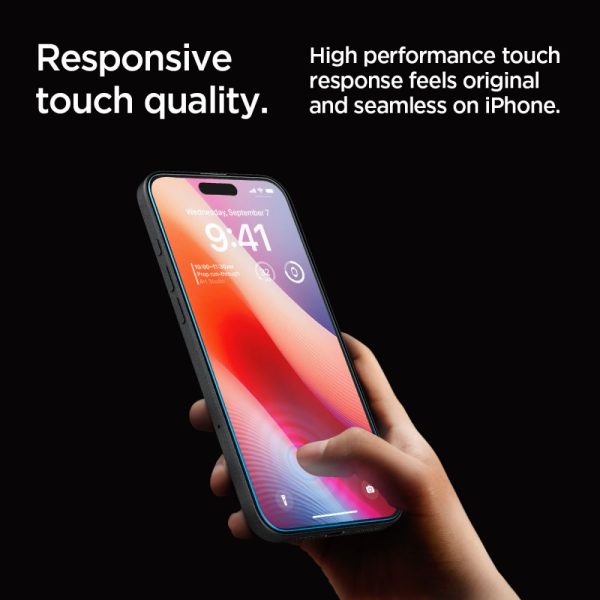 Rūdīts stikls ar montāžas rāmi iPhone 16 Pro Max - 2 gab.