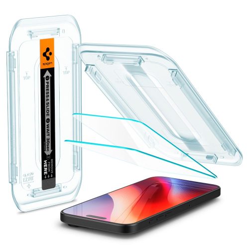 Rūdīts stikls ar montāžas rāmi iPhone 16 Pro Max - 2 gab.