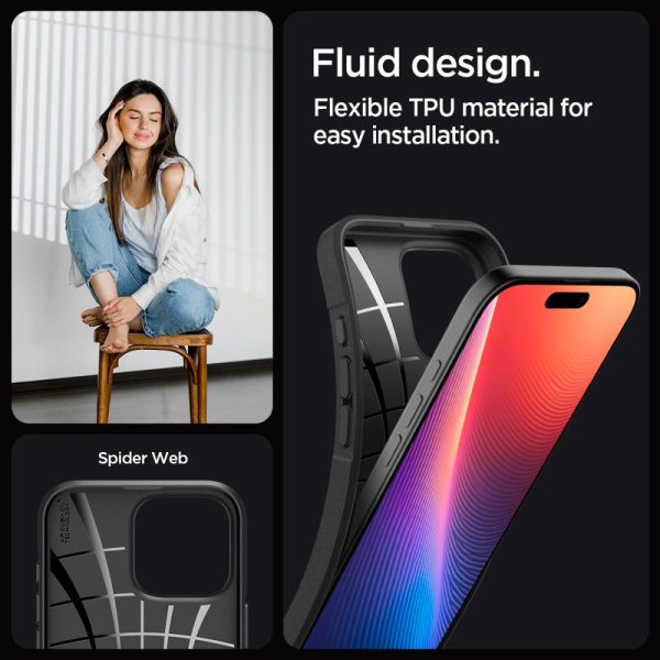 iPhone 16 Pro Max Core Armor vāciņš - matēti melns