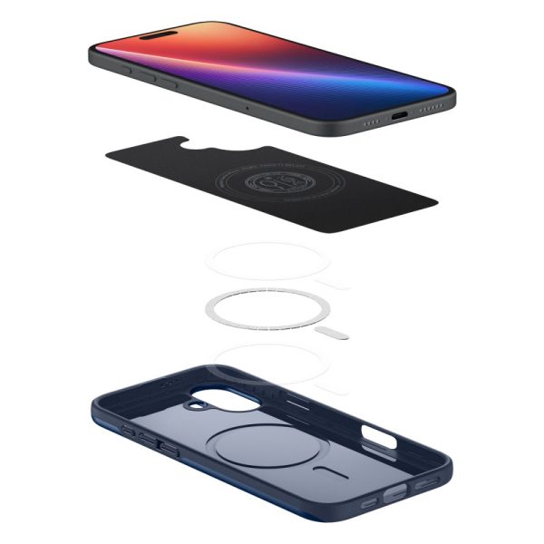 iPhone 16 plāns Magsafe aizsargvāciņš — zils