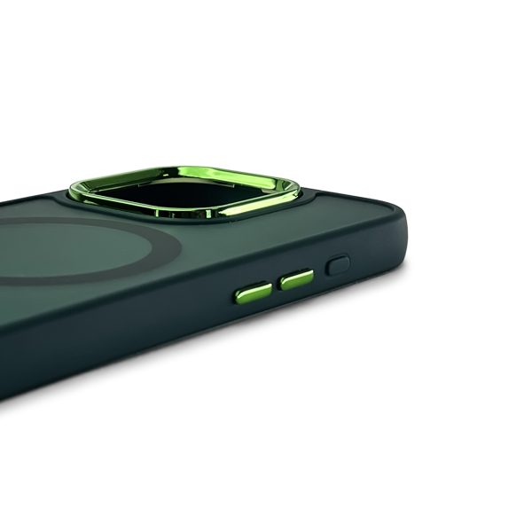 Samsung Galaxy S25 modes maciņš MagSafe aizmugurējais vāciņš - zaļš