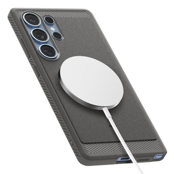 Samsung Galaxy S25 maciņš ar MagSafe Rugged Armor Mag - pelēks