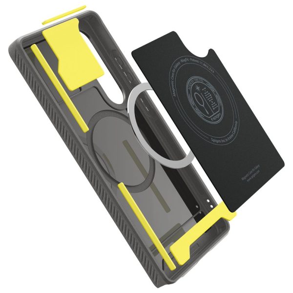 Samsung Galaxy S25 maciņš ar MagSafe Rugged Armor Mag - pelēks