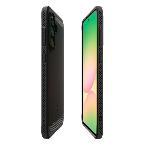 Samsung Galaxy A56 5G Rugged Armor aizsargvāciņš - melns