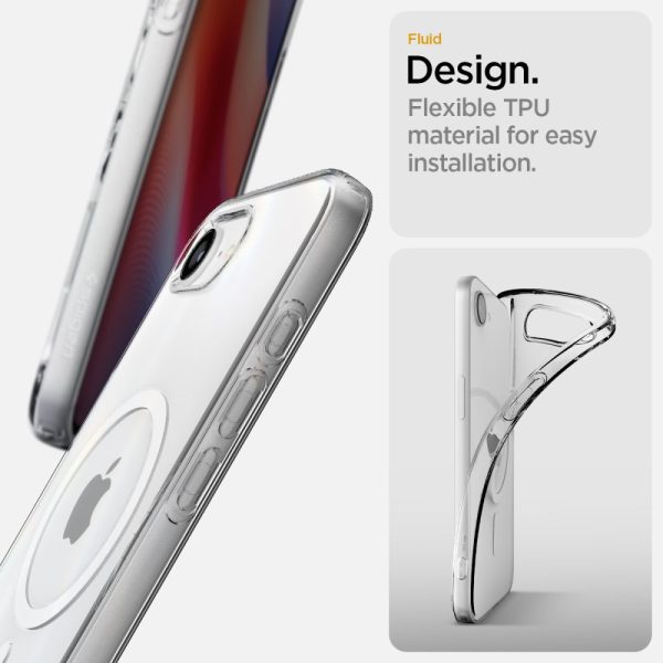 iPhone 16e vāciņš ar MagSafe šķidro kristālu aizsargapvalku — caurspīdīgs