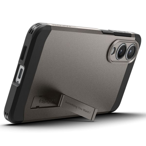 Samsung Galaxy S25 Edge Tough Armor MagSafe vāciņš - pelēks un melns