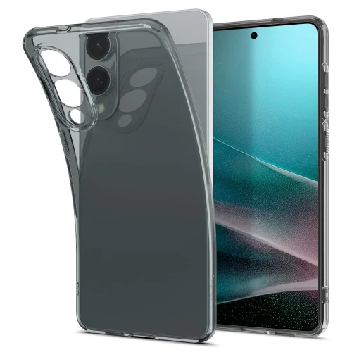 Samsung Galaxy S25 Edge Spigen šķidro kristālu maciņš - daļēji caurspīdīgs
