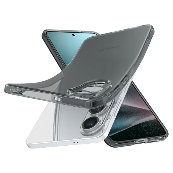 Samsung Galaxy S25 Edge Spigen šķidro kristālu maciņš - daļēji caurspīdīgs